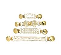 Cinch Clip Pearl Vintage Épingles réutilisables antidérapantes sans | Clips de robe en pour femmes, 4 pièces, pinces de serrage au dos, pour vêtements, pantalons, jupe, chemisier,