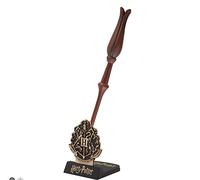 Cinereplicas Harry Potter - Stylo-baguette Luna Lovegood avec socle et marque-page lenticulaire - Licence officielle