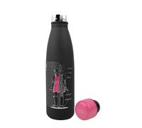 Cinereplicas Squid Game - Gourde Isotherme Schéma de Young-Hee - Noir - 500ml - Acier Inoxidable - Licence Officielle