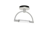 Cini & Nils Gradiminisoffitto LED Deckenleuchte, nickel, diffuseur opalescente
