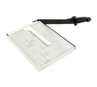 Cinnani Massicot, 12 Pouces A4 Coupe Papier avec Guides Papier Magnétiques et Sécurité Système, Guillotine pour Precision Découpe de Papier Standard, Papier d'artisanat, Photos, Étiquettes (Blanc)