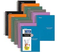 Cinq étoiles Personnel spirale ordinateur portable, 17,8 cm X 4 3/20,3 cm, 100 feuilles, College Rule, couleurs assorties (45484) 12 pack