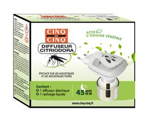 Cinq Sur Cinq Citriodora Diffuseur Anti-Moustiques 45 Cycles De 8H 1 Kit