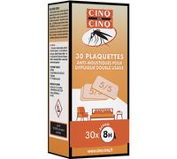 Cinq Sur Cinq Plaquettes Anti-Moustiques Pour Diffuseur Électrique Double Usage 30 Pièces