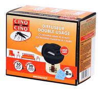 CINQ SUR Diffuseur Electrique Anti-Moustiques Double Usage : + 4 Recharges Plaquettes de 8h 1 Recharge Liquide 50 nuits pour 30 m3 Appareil pc(s)