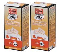 CINQ SUR Plaquettes Anti-Moustiques pour Diffuseur Double Usage Set(S) 2x30 pc(s)