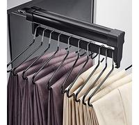 Cintre à Pantalons Coulissant, Barre de penderie coulissante et réglable - Tringle Extensible pour Le Rangement des Pantalons et vêtements, 26-61 cm, cintres à Pantalons Gain de Place, idéal
