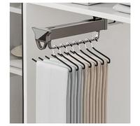 Cintre à Pantalons escamotable, Porte-Pantalons rétractable pour penderie - Barre de Suspension réglable et Peu encombrante, supporte jusqu'à 25 kg, Conception Facile à déployer, idéal pour