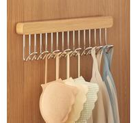 Cintre de ceinture extensible pour penderie, porte-pantalons, extensible, peu encombrant, porte-pantalons, porte-pantalons pour penderie (8 crochets à gauche)