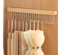 Cintre de ceinture extensible pour penderie, porte-pantalons, gain de place, tringle à vêtements, porte-pantalons pour penderie (12 crochets vers la droite)