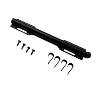 Cintre extensible avec 4 crochets, profil de rail télescopique, mécanisme coulissant extensible, barre en acier carbone robuste pour suspendre les vêtements, la maison, la chambre à coucher