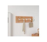 Cintre mural 42x8,5x14 cm Bois massif de noyer