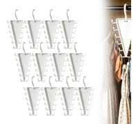 Cintre Organisateur De Placard Double Face en Forme De V | Multifonctionnel Organisateur Placard Support Rangement À 12 Crochets, Pour Chapeaux, Écharpes, Ceintures Et Sacs