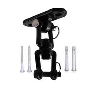 Cintre pivotant en acier inoxydable avec crochet | Noir 800 lb for support de plafond pivotant for hamac(Nero)