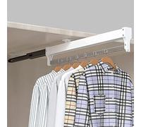 Cintre rétractable, barre de placard extensible, rail coulissant de penderie, support de vêtements réglable en acier pour l'organisation de placard