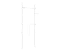 Cintre télescopique au sol - SOBUY - Blanc - Réglable 75-126 cm - Hauteur 200-295 cm - Capacité 25 kg