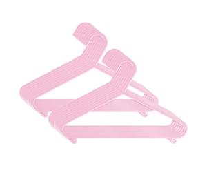 cintres BIECO cintres pour bébé enfant Hanger cintres en plastique pour la longueur de l'armoire de stockage garde-robe 29.5cm, 16 pièces, rose, petit, ARTN 90016141