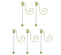 Cintres d ’ ornement avec spirale ouverte prête, Yellow Green | Bras en spirale ouvert et tige de perles droite, arrangements de perles sélectionnés, projets de décoration