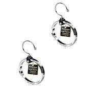 Cintres De Rangement Modulables Rolly Hanger - Lot De 2 - Argent | Gain De Place | Anneau Métallique Robuste pour Ceintures, Cravates, Sacs à Main | Suspension Durable pour Casquettes Et Foulards