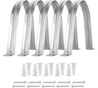 Cintres en acier inoxydable avec ancres et vis à parois sèches - 10,5 cm - ensemble de 5