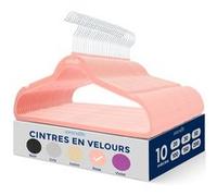 Cintres en velours - SereneLife - Antidérapants - Lot de 10 - Rose Ivoire