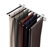 Cintres Porte Pantalon Coulissant Acier Inoxydable 9 Tiges Extensible Antidérapant Cintres Porte Pantalon Dressing,pour Pantalons, Vêtements, Cravates, Foulards