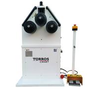 Cintreuse à 3 galets électrique 2,2 kW 400 V - Cintrage de profilés métal - Usage professionnel horizontal & vertical Torros CM48T
