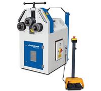 Cintreuse à 3 galets électrique avec 2 galets motorisés positionnement horizontal vertical 1,5 kW 400V Metallkraft PRM35F