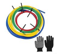 Cintreuse de tuyau en cuivre AC, 2/4 m en plastique PE dans le tube de cintrage pour travaux d'installation CVC, compatible avec l'équipement 205 avec gants (4 m)