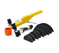 Cintreuse de Tuyaux Professionnelle pour Cuivre, Pince à Cintrer à Cliquet 5 Tailles + Coupe-Tube 4-28 mm, Ébavureur Intérieur/Extérieur et Mallette de Transport
