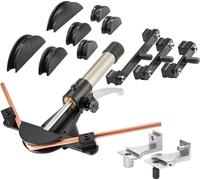 Cintreuse hydraulique - Kit de cintrage de tubes - 6-22 mm Ø - Cintrage avant et arrière - 7 mâchoires de cintrage en alliage d'aluminium - Pour CVC, climatisation, réfrigération et automobile