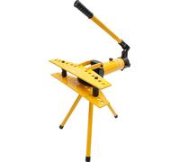 Cintreuse hydraulique manuelle pour tubes, angle de cintrage de 90°, force 10T, jaune