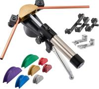 Cintreuse hydraulique SucceBuy, 6-22 mm, cintreuse avec fonction avant et arrière, adaptée aux installations CVC, avec 7 mâchoires colorées en alliage d'aluminium, idéale pour les systèmes de climatis