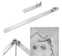 Cintreuse manuelle pour barre plate, tube rond et carré de 1 à 6 mm | Outil de cintrage en acier inoxydable avec poignée de 340 mm | Cintreuse de tubes d'établi