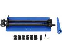 Cintreuse - Rouleuse manuelle pour tubes/tôles 460 mm (46 cm) - 2 rouleaux - Pour tôles et panneaux de carrosserie - Prise UE - CE - Bleu vif