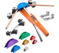 Cintreuse SucceBuy, 6-22 mm, outil de cintrage manuel pour cintrages à 90°, fonctionnement avant/arrière, avec 7 mâchoires colorées en alliage d'aluminium, adaptée aux tuyaux en cuivre s dans les syst