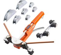 Cintreuse VEVOR, 6-22 mm, cintreuse jusqu'à 90°, avant, outil de cintrage manuel, cintreuse avec 7 mâchoires en alliage d'aluminium, outils CVC, pour l'entretien des systèmes de refroidissement en cui