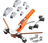 Cintreuse VEVOR, 6-22 mm, cintreuse jusqu'à 90°, outil de cintrage manuel avant/arrière, cintreuse avec 7 mâchoires de cintrage en alliage d'aluminium, pour tubes en cuivre dans la climatisation et la