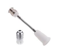 CIOGMZQ Adaptateur d'extension pour douille B22 vers E27, 30 cm | Rallonge d'ampoule, col de cygne flexible flexible, extension réglable à 360°, base de lampe LED, maison