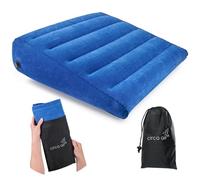 Circa Air Coussin cale Gonflable pour Voyage - Léger et Portable - Oreiller de Voyage pour Dormir, Reflux Acide, Gerd, ronflement. pour Le Dos, l'élévation des Jambes et Le Soutien du Genou. Coussin