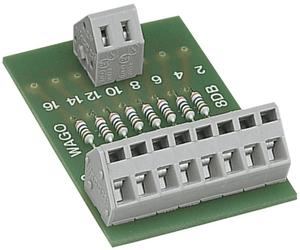 Circuit interface CAGE CLAMP® série 236 avec 8 résistances 2K2,1 point commun sans support de montage WAGO 289-113