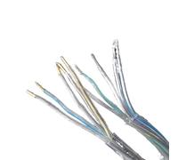 Circuits Solide Lampes d'éclairage fil électrique câble de gaine Transparent 5x0.75mm cordon d'alimentation de machine de lumière suspendue Connecteur Métier à tisser (Color : Transparent, Size : 10