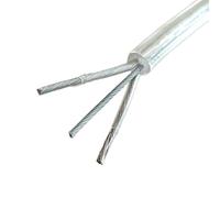 Circuits Solide Lampes d'éclairage Fil électrique, cordon d'alimentation 2 x 0,75 mm, câble électrique transparent, corde en acier avec support de 1,0 mm Connecteur Métier à tisser ( Size : 10m , Colo
