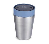 Circular & Co - Tasse de voyage thermique en acier inoxydable - 227 ml - Tasse à café isotherme réutilisable, 100% étanche et verrouillable - Chaud/froid pendant 6 heures - Bouton poussoir, ouverture
