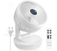 Circulateur d'air 3D silencieux pour 30 m² avec mode Éco et télécommande