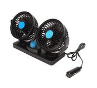 Circulateur d'air silencieux, rotation à 360 ° avec ventouse puissante pour camion, SUV, camping-car, VTT, bateau, mini ventilateur portable pour tout véhicule 12 V