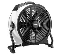 Circulateur d'air, ventilateur de sol - 2400 CFM (environ 1130 mètres cubes par heure) - Blanc - Puissance : 64 W - Plastique - Oscillant