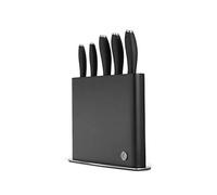 Circulon - Lot de 6 couteaux de cuisine - Acier inoxydable japonais - Lames anti-adhésives - Poignées texturées - Ensemble de couteaux professionnels - Bloc de couteaux inclus