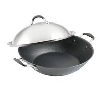 Wok induction SCRATCHDEFENSE A1 36 cm, avec couvercle, aluminium, Circulon