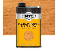 Libéron Cire antiquaire Black Bison Liquide, Merisier clair, 0,5L